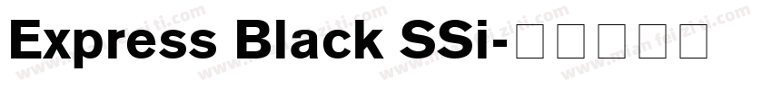 Express Black SSi字体转换